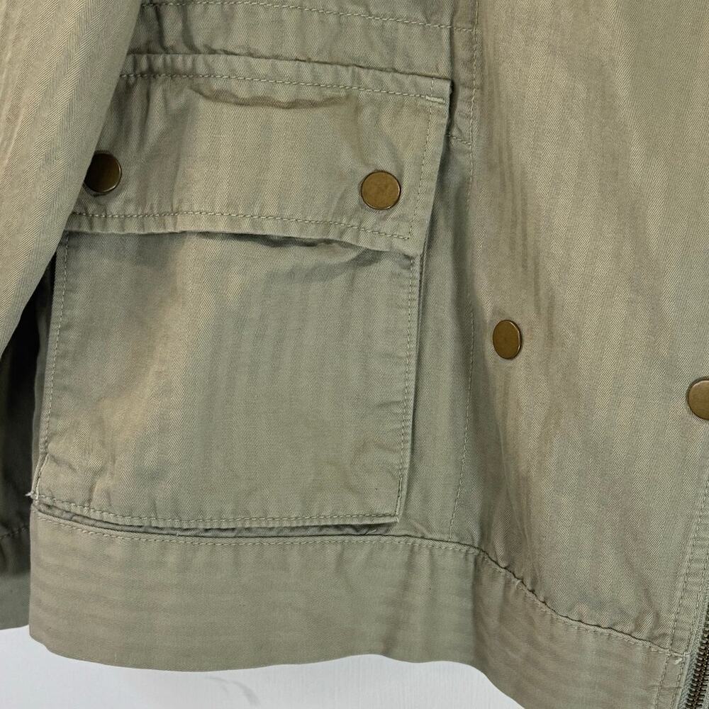 Loft Lightweight Khaki Green Half Zip Jacket Size M - Picture 6 of 9